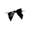 Large BLACK Bow on Twistie (Qty 25)